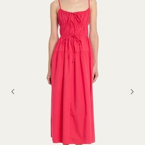 Ciao Lucia Fabia Cotton Midi Dress - Hibiscus
